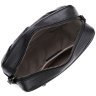 Жіноча сумка-кроссбоді з натуральної шкіри чорного кольору під плетінку Vintage 2422406 - 4