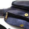 Cиняя мужская сумка-слинг из натуральной кожи через плечо TARWA (21659) - 7
