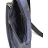 Cиняя мужская сумка-слинг из натуральной кожи через плечо TARWA (21659) - 9