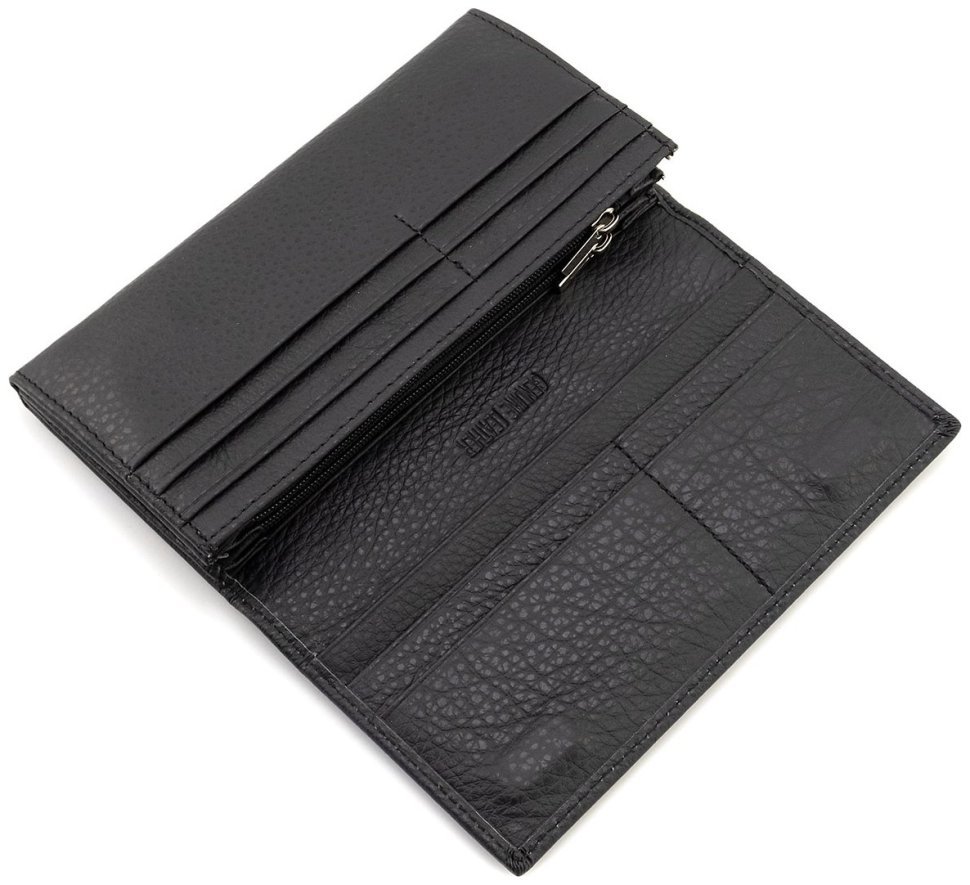 Женский кожаный кошелек черного цвета с магнитной застежкой ST Leather 90843 modnotak фото №8