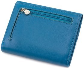 Бирюзовый женский кошелек на магните Marco Coverna (17106)