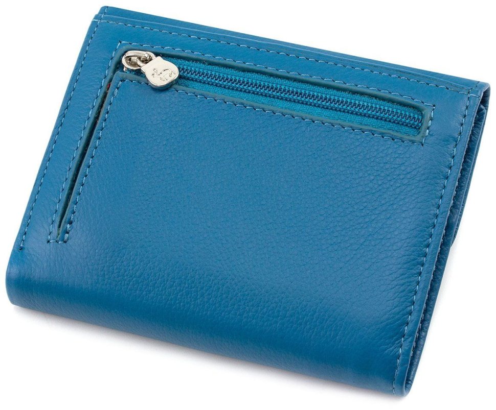 Бірюзовий жіночий гаманець на магніті Marco Coverna (17106)
