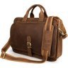 Стильна чоловіча сумка портфель з вінтажній коричневої шкіри VINTAGE STYLE (14081) - 1