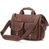 Вместительная мужская сумка с карманами в стиле винтаж VINTAGE STYLE (14140) - 1