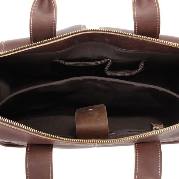 Вместительная мужская сумка с карманами в стиле винтаж VINTAGE STYLE (14140)