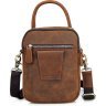 Многофункциональная мужская сумка барсетка из винтажной кожи VINTAGE STYLE (14416) - 6