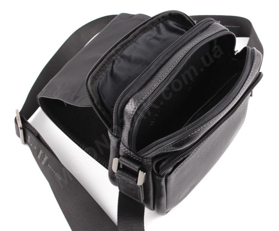 Шкіряна чоловіча сумка на кілька відділень H.T Leather (10104)
