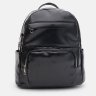 Жіночий рюкзак середнього розміру із чорної екошкіри Monsen 71843 - 2