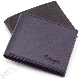 Невеликого розміру чоловічий шкіряний гаманець KARYA (19732)