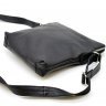 Мужская тонкая сумка-планшет из натуральной кожи флотар черного окраса TARWA (19944) - 5