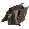 Чоловіча сумка планшет з клапаном на магніті та текстильним плечовим ременем Vip Collection 102343 коричневого кольору modnotak фото - 5