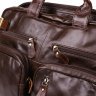 Прочная кожаная сумка – трансформер коричневого цвета Vintage (14844) - 9