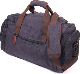 Большая дорожная сумка из черного текстиля Vintage (2421237)