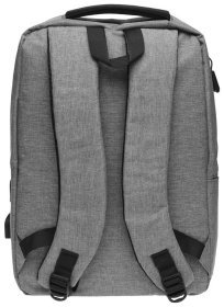 Мужской городской рюкзак из полиэстера в сером цвете Remoid 73043