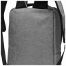 Чоловічий міський рюкзак з поліестеру в сірому кольорі Remoid 73043 - 7