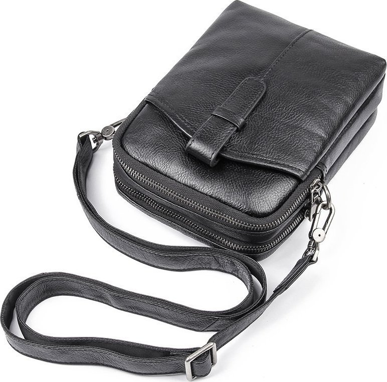 Классическая мужская сумка планшет небольшого размера VINTAGE STYLE (14969)