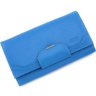 Жіночий гаманець блакитного кольору з натуральної шкіри Bond Non (10620) - 1