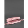 Оригінальна шкіряна сумка-бананка рожевого кольору BlankNote Dropbag Mini (12697) - 5