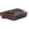 Классический мужской портфель коричневого цвета из винтажной кожи Tiding Bag (15919) - 5