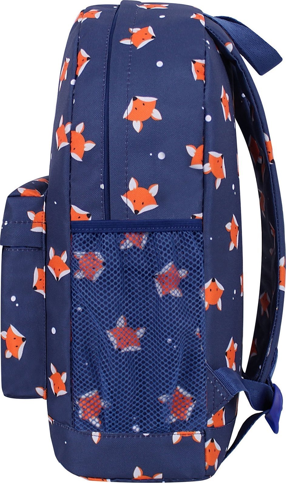 Синий детский рюкзак из износостойкого текстиля с принтом Bagland (54043)