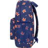 Синий детский рюкзак из износостойкого текстиля с принтом Bagland (54043) - 3