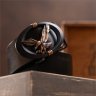 Чоловічий шкіряний ремінь чорного кольору з автоматичною пряжкою у вигляді орла Vintage 2420297 - 7