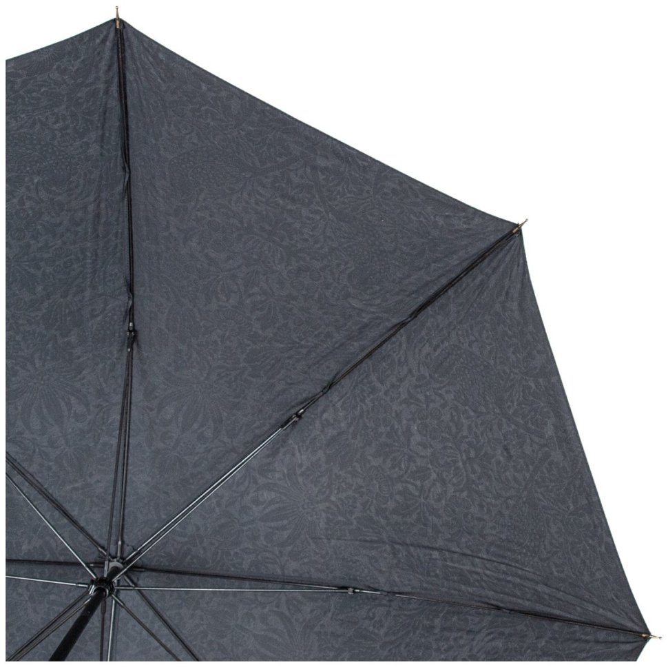 Женский зонт-трость Fulton L936-040706 Morris & Co Hampstead UV Strawberry Thief Graphite (Графит с принтом "Клубничный воришка", механика) 94343 modnotak фото №10