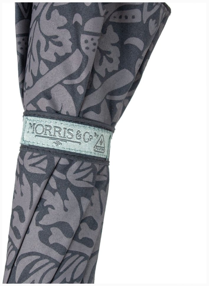 Женский зонт-трость Fulton L936-040706 Morris & Co Hampstead UV Strawberry Thief Graphite (Графит с принтом "Клубничный воришка", механика) 94343 modnotak фото №13