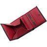 Фирменный кошелек черно-красного цвета из натуральной кожи Tony Bellucci (10780) - 6