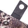 Разноцветный женский кошелек из натуральной фактурной кожи под змею KARYA (2421029) - 3