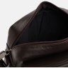 Мужская кожаная сумка на плечо коричневого цвета с клапаном Ricco Grande (21389) - 5