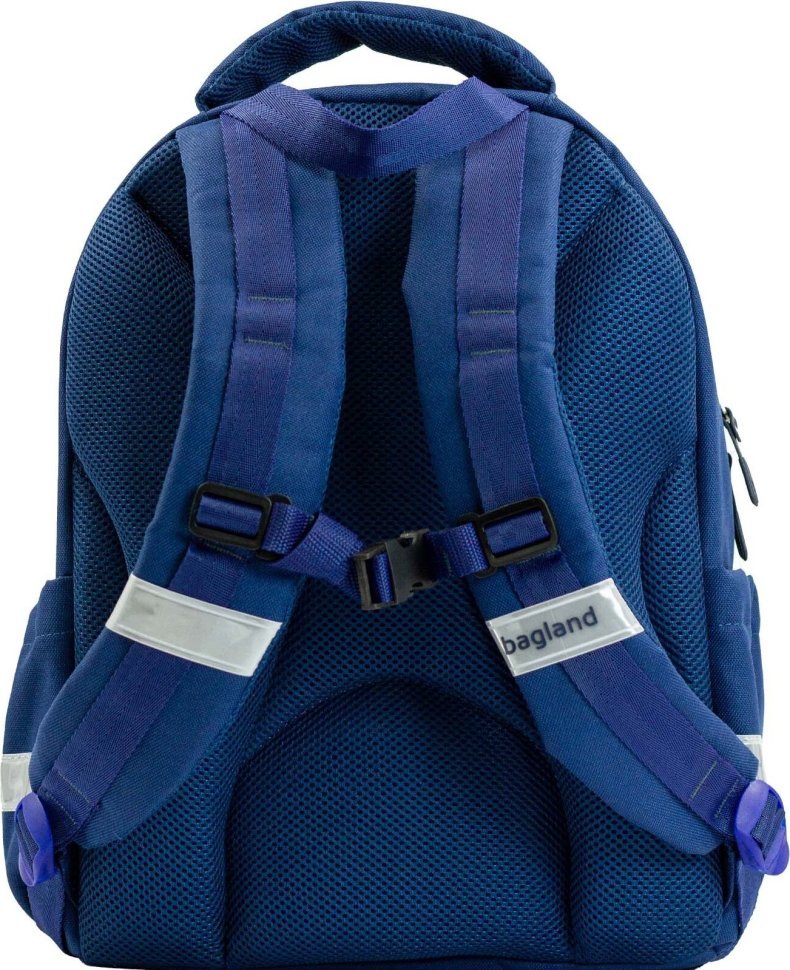Шкільний текстильний рюкзак для хлопчика з принтом автомобіля Bagland Butterfly 55643