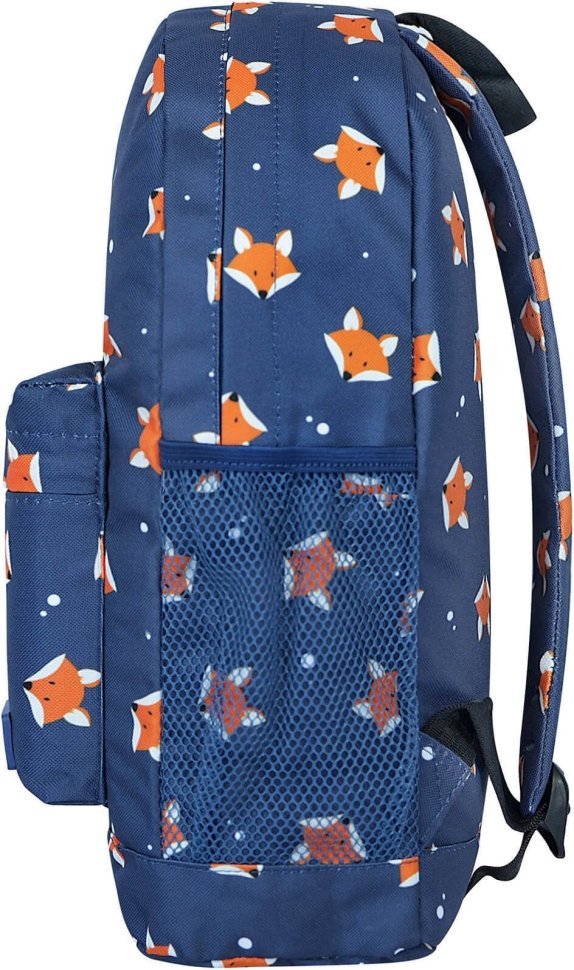 Синій дитячий рюкзак із текстилю з принтом Bagland (55743)