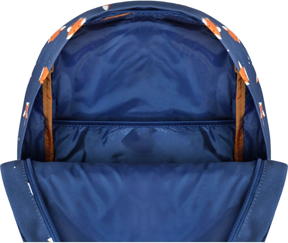 Синий детский рюкзак из текстиля с принтом Bagland (55743)
