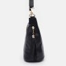Повсякденна жіноча шкіряна сумка чорного кольору Keizer (56043) - 4