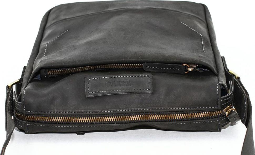Повсякденне чоловіче наплічна сумка з вінтажній шкіри VATTO (11685)