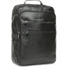 Мужской рюкзак большого размера из натуральной кожи черного окраса Keizer (21416) - 1