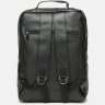 Чоловічий рюкзак великого розміру із натуральної шкіри чорного забарвлення Keizer (21416) - 3