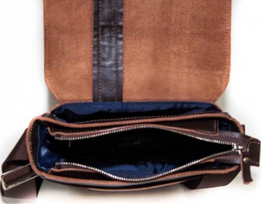 Кожаная мужская сумка винтажного стиля VATTO (11984)