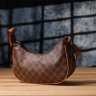 Жіноча сумка-сідло з якісного шкірзама зі знімною монетницею Vintage коричневого кольору 96943 фото №8 Жіноча сумка-сідло з якісного шкірзама зі знімною монетницею Vintage коричневого кольору 96943 modnotak фото - 8