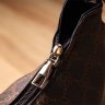 Жіноча сумка-сідло з якісного шкірзама зі знімною монетницею Vintage коричневого кольору 96943 фото №9 Жіноча сумка-сідло з якісного шкірзама зі знімною монетницею Vintage коричневого кольору 96943 modnotak фото - 9