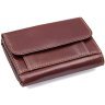 Невеликий коричневий гаманець із натуральної шкіри на кнопці Vintage 2414648 - 2