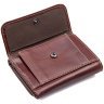 Невеликий коричневий гаманець із натуральної шкіри на кнопці Vintage 2414648 - 8