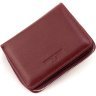 Бордовый женский кошелек из натуральной кожи с вместительной монетницей ST Leather 1767343 - 3