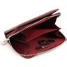 Бордовый женский кошелек из натуральной кожи с вместительной монетницей ST Leather 1767343 - 7