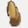 Чоловіча тактична сумка-слінг із текстилю кольору хакі Monsen (22160) - 4