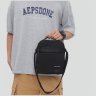 Текстильна чоловіча сумка-барсетка чорного кольору з ручкою Confident 77443 - 4