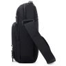 Текстильна чоловіча сумка-барсетка чорного кольору з ручкою Confident 77443 - 11