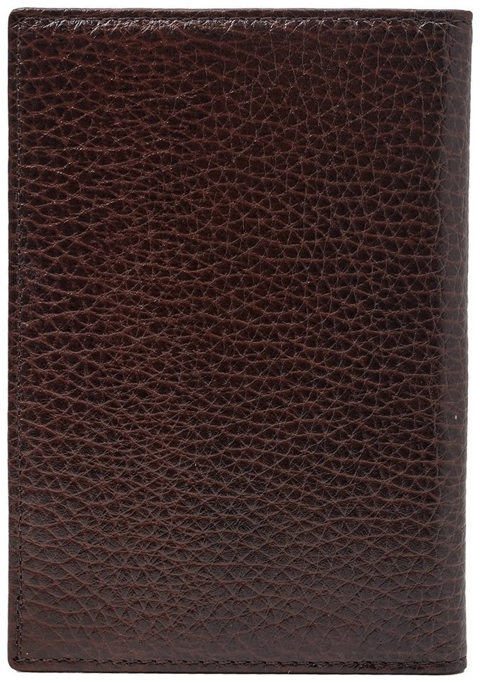 Обложка для паспорта старого образца из натуральной фактурной кожи Desisan 107543 коричневого цвета modnotak фото №2