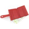 Шкіряний жіночий картхолдер із монетницею ST Leather 97743 червоного кольору modnotak фото - 8